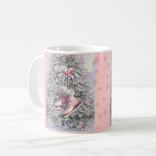 シャロンSHARPEによってピンクでアイススケートします コーヒーマグカップ (正面左)