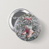 シャロンSHARPEによってピンクでアイススケートします 缶バッジ (正面&裏面)