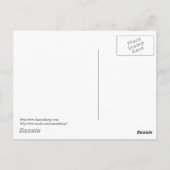 シャロンSHARPEによるワイヤー上の5ブルーバード ポストカード (裏面)