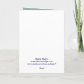 シャロンSHARPE著お化け屋敷及び黒猫 カード (裏面)