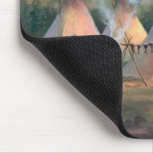 シャロンSHARPE著インドのTIPIのキャンプ マウスパッド (コーナー)