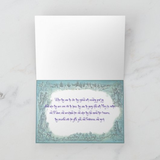 シャロンSHARPE著クリスマス教会 シーズンカード (内部)