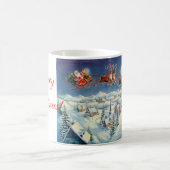 シャロンSHARPE著サンタ及びそり コーヒーマグカップ (中央)