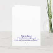 シャロンSHARPE著ジンジャーブレッドの子供そして棒つきキャンデー シーズンカード (裏面)