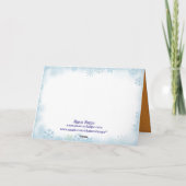 シャロンSHARPE著ジンジャーブレッドマン、クッキー及びそり シーズンカード (裏面)