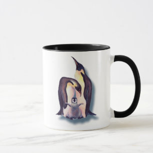 シャロンSHARPE著ペンギン家族 マグカップ