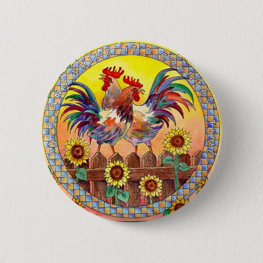 シャロンSHARPE著上昇及び輝やき 缶バッジ (正面)