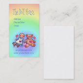 シャロンSHARPE著人形及びくま 名刺 (正面/裏面)