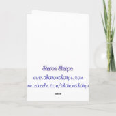 シャロンSHARPE著友達 カード (裏面)