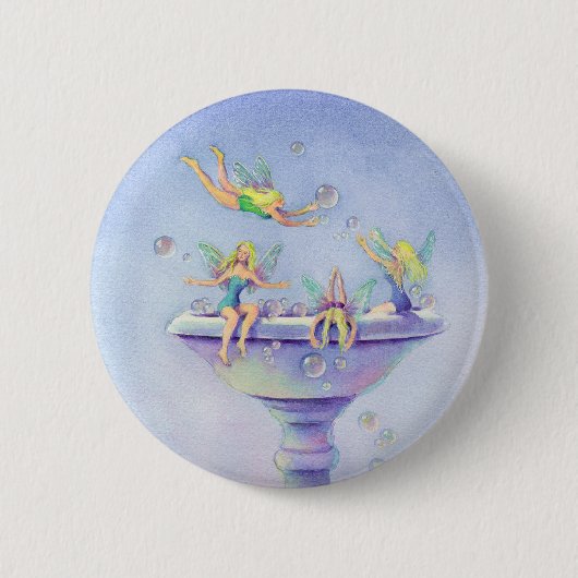 シャロンSHARPE著妖精の国BUBBLEBATH 缶バッジ (正面)