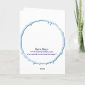 シャロンSHARPE著季節の挨拶のクーガー シーズンカード (裏面)