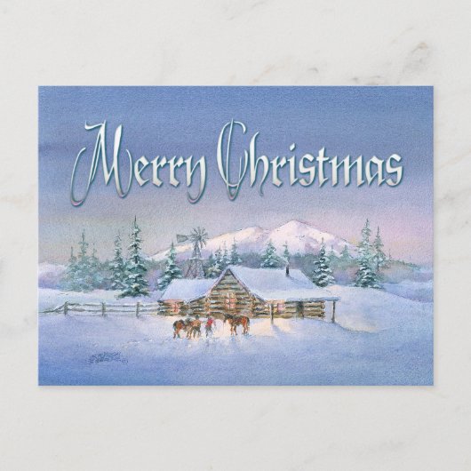 シャロンSHARPE著遅い夕べの到着 ポストカード (正面)