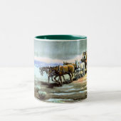 シャロンSHARPE著雨の駅馬車 ツートーンマグカップ (中央)