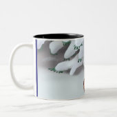 シャロンSHARPE著雪の鳥 ツートーンマグカップ (左)