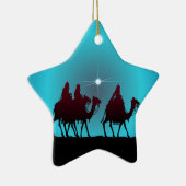 シャロンSHARPE著3つのWISEMEN及び星 セラミックオーナメント (右)