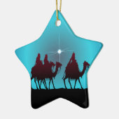 シャロンSHARPE著3つのWISEMEN及び星 セラミックオーナメント (左)