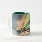 シャロンSHARPE著MUSHERSのための残り ツートーンマグカップ (正面左)