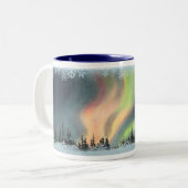 シャロンSHARPE著NORTHERN LIGHTS ツートーンマグカップ (正面左)