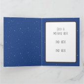 シャロームのろうそく挨拶 カード (内部)