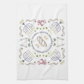 シャローム伝統的ハンドタオル キッチンタオル (縦)