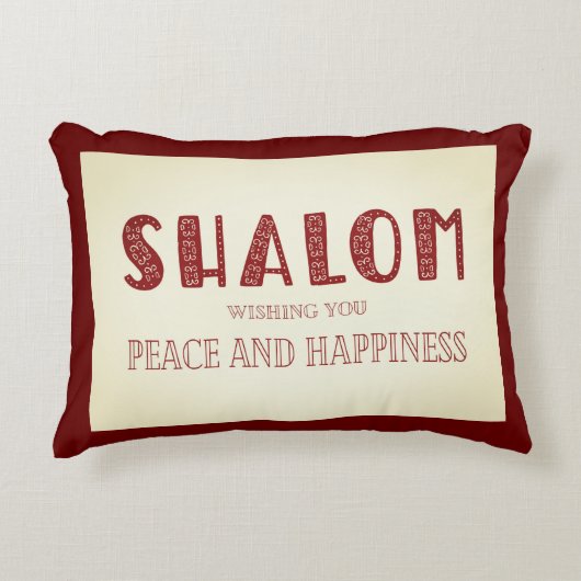 シャローム平和と幸福 アクセントクッション (正面)