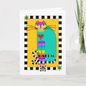 シャローム猫グリーティングカード カード (正面)