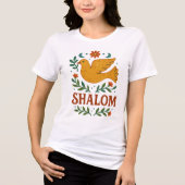 シャローム鳩平和地球 トライブレンドTシャツ (正面)