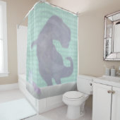 シャワおもしろいーのディノ シャワーカーテン (インサイチュ)