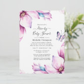 シャワお洒落ーでピンクのマグノリアス 招待状 (スタンド正面)