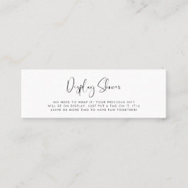 シャワエレガントーモダンカードの表示 スキニー名刺