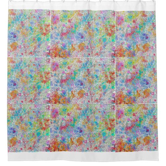 シャワカラフルーカーテン シャワーカーテン (正面)