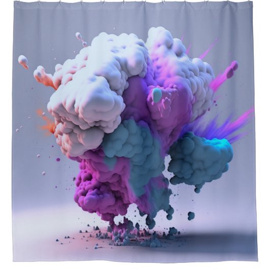 シャワカラフルーカーテン シャワーカーテン (正面)