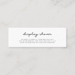 シャワシンプルーカードの挿入を表示 スキニー名刺