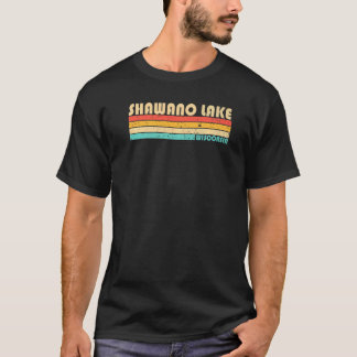 シャワノレイクウィスコンシン魚釣りキャンピングサマー Tシャツ