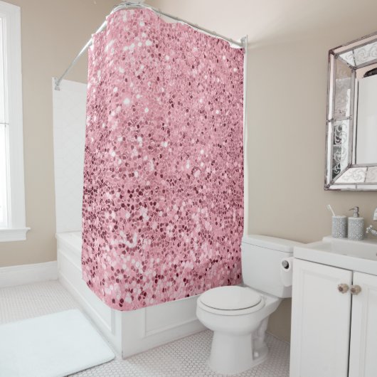 シャワパーソナライズされたーカーテンバラ金ゴールドグリッター シャワーカーテン (インサイチュ)