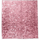 シャワパーソナライズされたーカーテンバラ金ゴールドグリッター シャワーカーテン (正面)