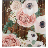 シャワパーソナライズされたーカーテン幾何学的ガーデンバラ シャワーカーテン (正面)