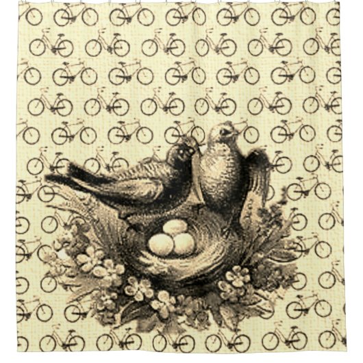 シャワビクトリアンーカーテン シャワーカーテン (正面)