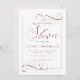 シャワモダンースパイスブラウン淡い色のとクリー離れムの 招待状