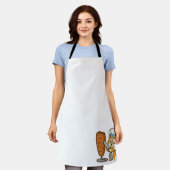 シャワルマキャットシェフシール エプロン (着用した状態)