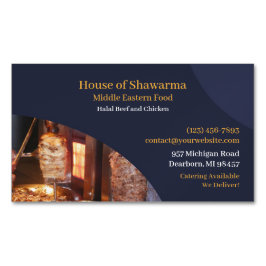 シャワルマ中東地方 マグネット名刺