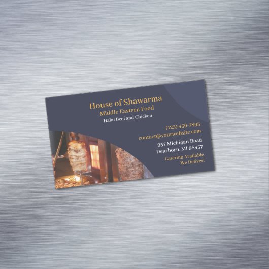 シャワルマ中東地方 マグネット名刺 (インサイチュ)
