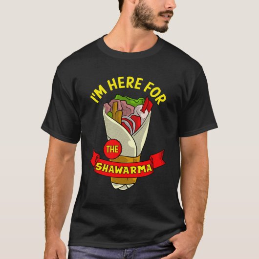 シャワルマ料理中東料理 Tシャツ (正面)