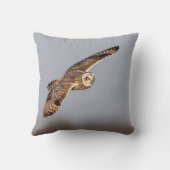 シャワンクングン草原の短い耳のフクロウ クッション (裏面)