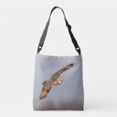 シャワンクングン草原の短い耳のフクロウ クロスボディバッグ (裏面)