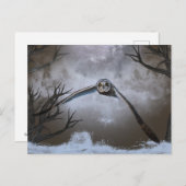 シャワンクングン草原の短い耳のフクロウ ポストカード (正面/裏面)