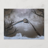 シャワンクングン草原の短い耳のフクロウ ポストカード (正面)