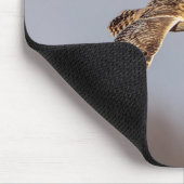 シャワンクングン草原の短い耳のフクロウ マウスパッド (コーナー)