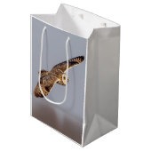 シャワンクングン草原の短い耳のフクロウ ミディアムペーパーバッグ (正面アングル)