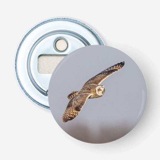 シャワンクングン草原の短い耳のフクロウ 栓抜き (正面)